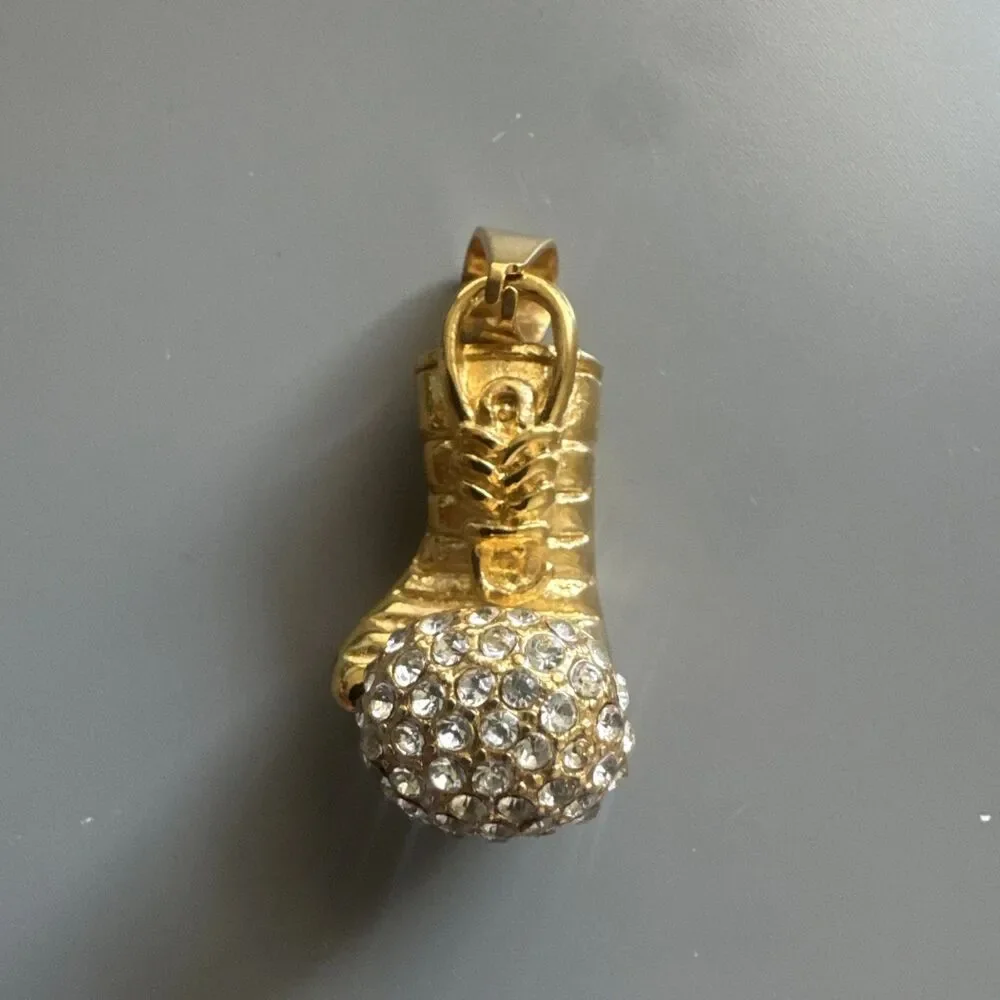 Silver Spark Jewels boxing glovee